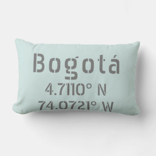 Coussin Rectangle Coordonnées de la latitude et de la longitude de B