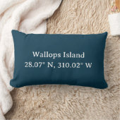 Coussin Rectangle Coordonnées de la ville Pilote | Marine (Couverture)