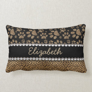 Coussin Rectangle COPIE de PHOTO de fausse pierre d'empreintes de