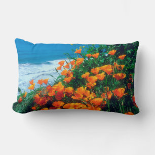 Coussin Rectangle Coquelicots le long de la côte Pacifique près de B