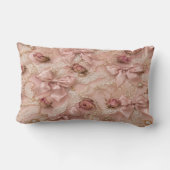 Coussin Rectangle Coquette Lace & Pearls Pillow (Verso)