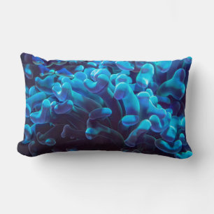 Coussin Rectangle Corail bleu