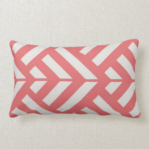 Coussin Rectangle Corail moderne