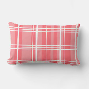 Coussin Rectangle Coral plat traditionnel et bubblegum blanc