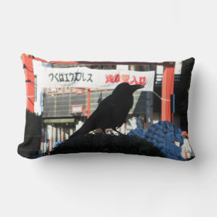 Coussin Rectangle Corneille japonaise