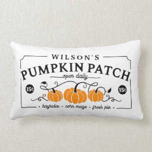 Coussin Rectangle Correctif Citrouille Farmhouse personnalisé