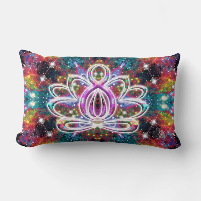 Coussin Rectangle Coruscation Zen Lotus (Recto)