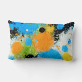Coussin Rectangle Cosmic Chromatic Splatter: Abstract Orbit (Verso)