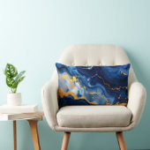 Coussin Rectangle Cosmic Night Marble Abstract Cushion (Chaise)