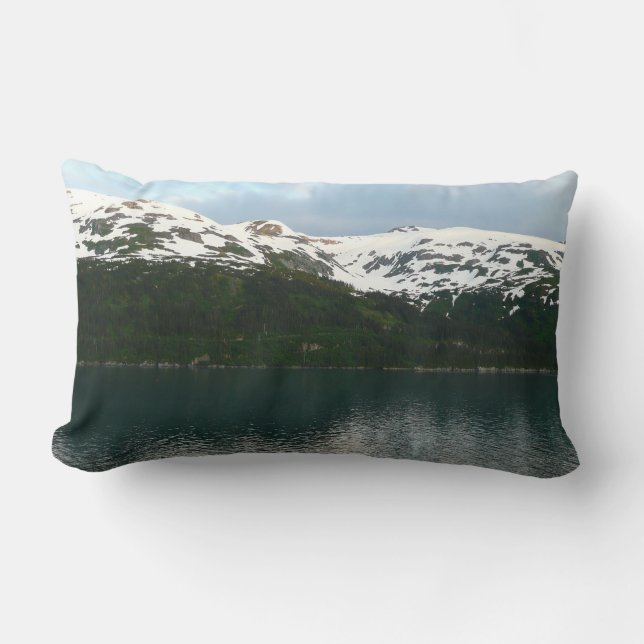 Coussin Rectangle Côte de l'Alaska au crépuscule (Recto)