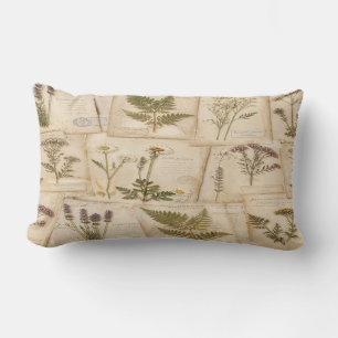 Coussin Rectangle Cottagecore Herbarium Pillow