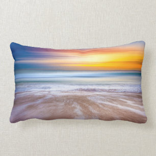 Coussin Rectangle Coucher de soleil sur la plage