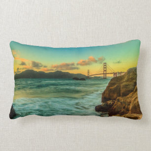 Coussin Rectangle Coucher du soleil à la plage de Baker