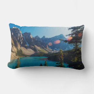 Coussin Rectangle Coucher du soleil Moraine Lake, Canada