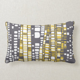 Coussin Rectangle Couches dans jaune et le gris