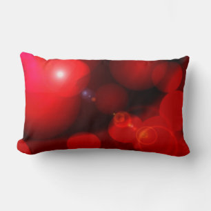 Coussin Rectangle Couleur rouge foncé moderne Abstrait
