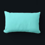 Coussin Rectangle Couleur uni bleu turquoise clair<br><div class="desc">Modèle Personnalisé Pour Accentuation Décorative Jeu d'Oreiller - Coussins Customisés. Personnalisez avec votre propre nom, motif, design, devis, monogramme ou photo. Utilisez nos modèles cool, oeuvres d'art, photos, graphiques et illustrations, puis ajoutez des noms, du texte, des guillemets et des monogrammes pour créer votre propre oreiller de lancement. Cliquez sur...</div>