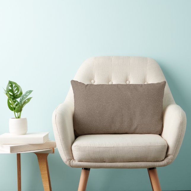 Coussin Rectangle Couleur Vintage Uni Truffe (Chaise)