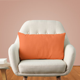 Coussin Rectangle Couleur vive orange brûlée