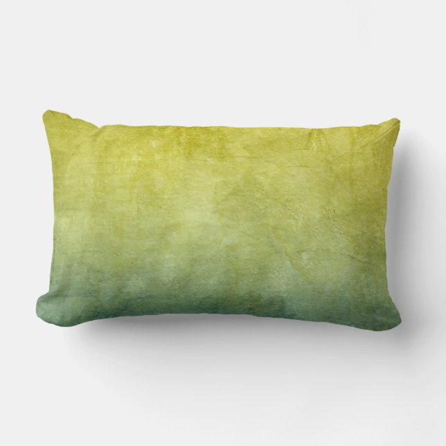Coussin Rectangle Couleurs de Grunge - Jaune & Bleu (Recto)