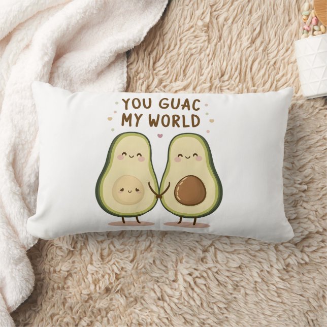Coussin Rectangle Couple Avocado mignon (Couverture)