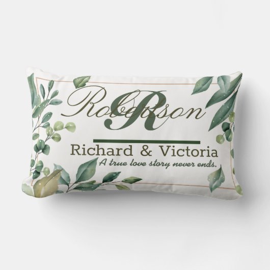 Coussin Rectangle Couple Fleurs de Bruyère Corolle Feuillage Feuille (Recto)