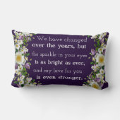 Coussin Rectangle Couples personnalisés 50e anniversaire de Mariage (Verso)