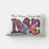 Coussin Rectangle Coure Sur L'amour, Couple De Gnome Personnalise Co (Verso)
