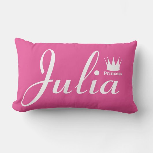 Coussin Rectangle Couronne de Princesse (Recto)