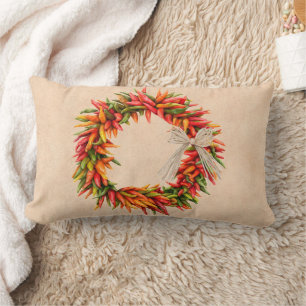 Coussin Rectangle Couronne du sud-ouest du Chili sur un mur en adobe