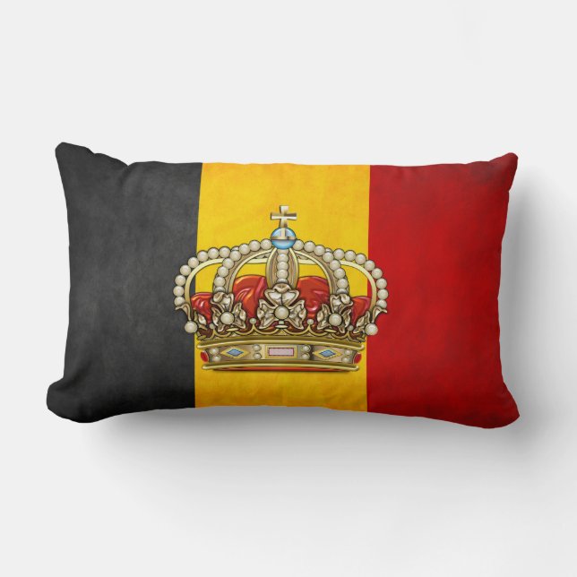 Coussin Rectangle Couronne royale [Belgique] (Recto)