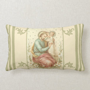 Coussin Rectangle Couronnement de St Joseph par Jésus