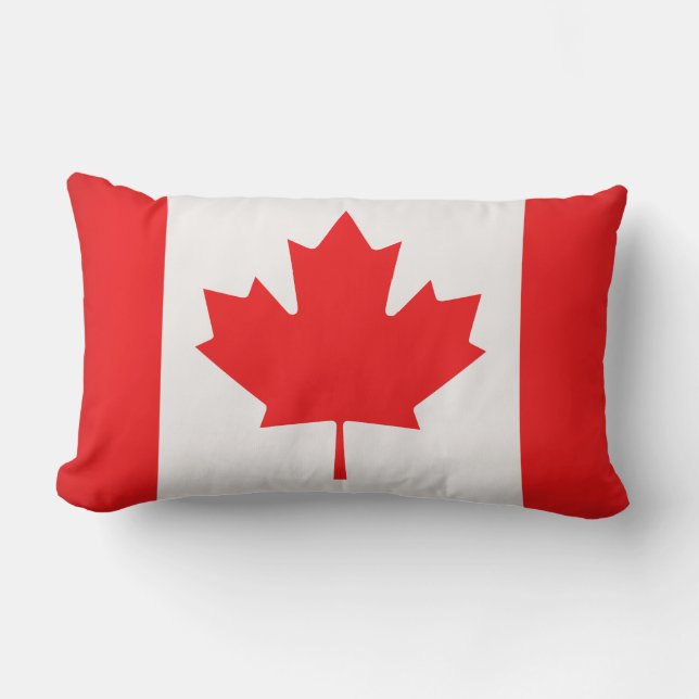 Coussin Rectangle Coussin-Coussin de jet-Drapeau Canadien (Recto)