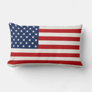 Coussin Rectangle Coussin-Coussin de jeté-Drapeau américain