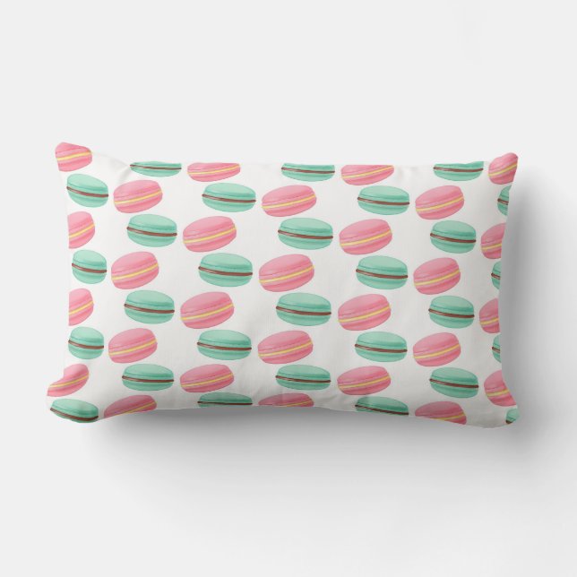 Coussin Rectangle Coussin-Jet-Macarons (Recto)