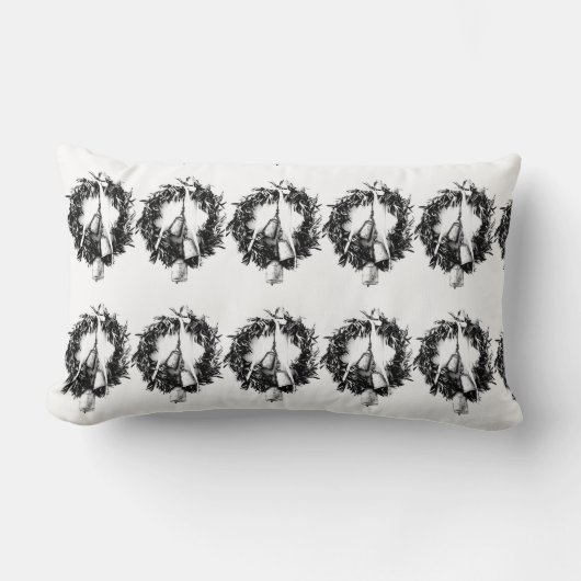COUSSIN RECTANGLE **COUSSIN NOIR ET BLANC DE LA VAGUE** NOËL (Recto)