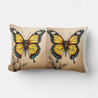 Coussin Rectangle "Coussin papillon des ailes majestueuses"