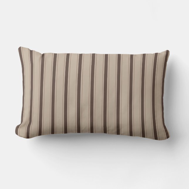 Coussin Rectangle Cozy Champignon Cocoa Maison Classique Rayé Saison (Recto)