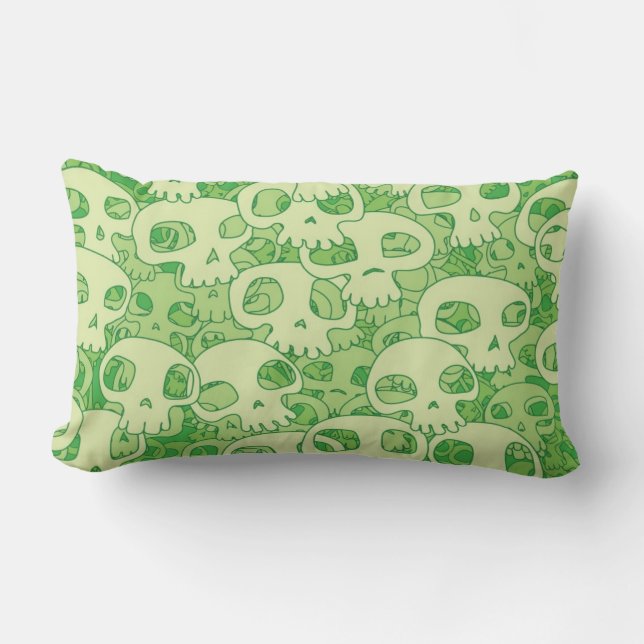 Coussin Rectangle Crânes frais (Recto)