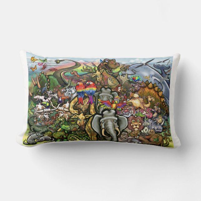 Coussin Rectangle Créatures grandes et petites (Recto)