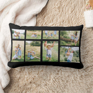 Coussin Rectangle Créer un collage de 8 photos de famille