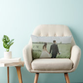 Coussin Rectangle Créer votre propre photo Couple Ajouter des noms C (Chaise)