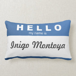 Coussin Rectangle Créez vos propres "bonjour, mon nom est…" Couss