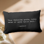 Coussin Rectangle Créez votre propre devis<br><div class="desc">Créez votre propre oreiller de jetage de devis personnalisé. Caractéristiques minimaliste typographie de machine à écrire.</div>