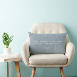 Coussin Rectangle Créez votre propre devis<br><div class="desc">Créez votre propre oreiller de jetage de devis personnalisé. Caractéristiques minimaliste typographie de machine à écrire.</div>