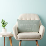 Coussin Rectangle Créez votre propre devis<br><div class="desc">Créez votre propre oreiller de jetage de devis personnalisé. Caractéristiques minimaliste typographie de machine à écrire.</div>