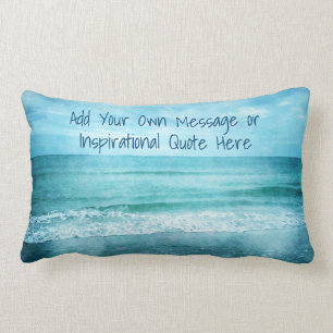 Coussin Rectangle Créez votre propre devis inspirant motivationnel