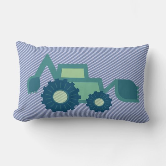 Coussin Rectangle Creuse de gosse verte et bleue (Recto)