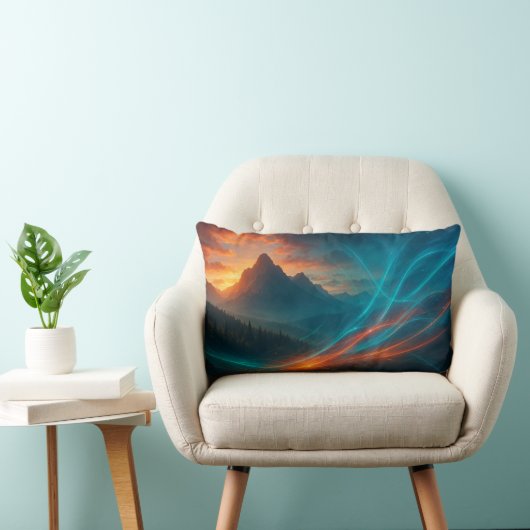 Coussin Rectangle Crochet d'esprit sauvage (Chaise)