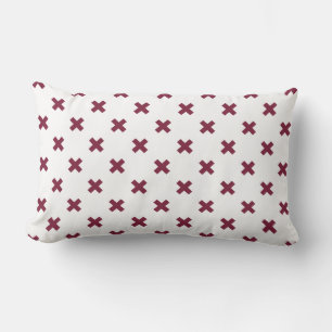 Coussin Rectangle Crochets Mulberry sur blanc